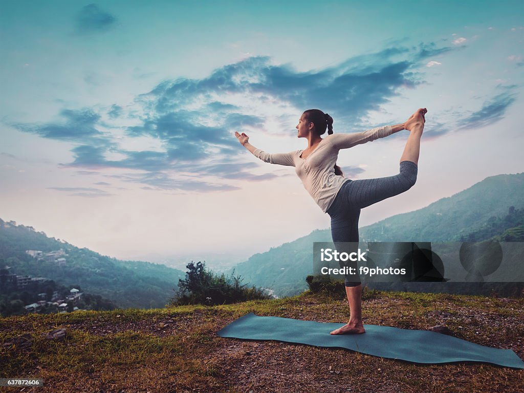 Yoga class in session
